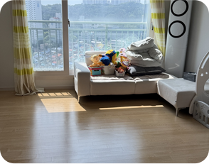 시공 전 거실 바닥