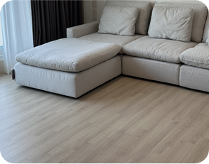 시공 전 거실 바닥 상태